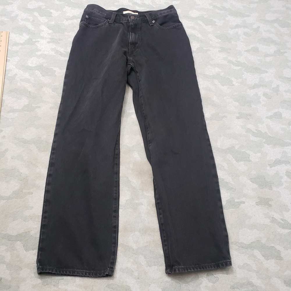 Levi's '94 Baggy Jeans Women 29 Black Wide Leg Denim 90s